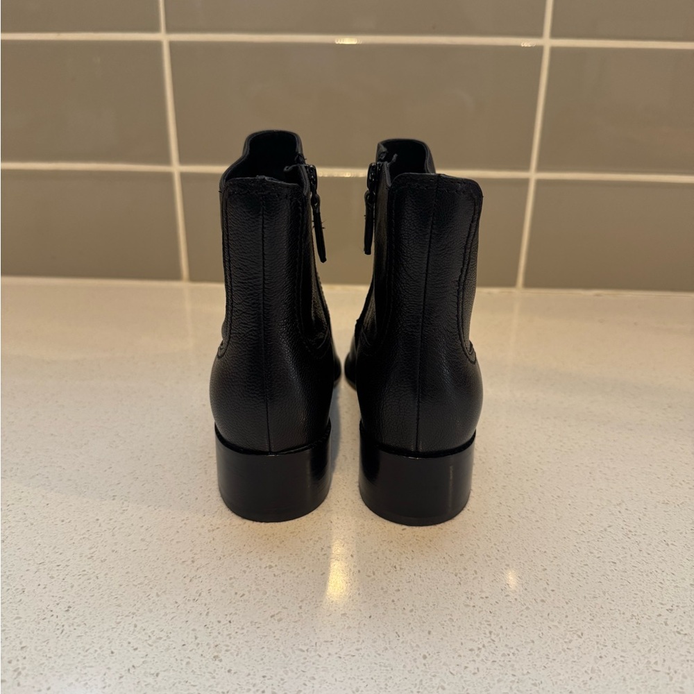 NEW Cole Haan Black Leather Ankle Booties – Women’s Classic Heeled Fashion Boots - Picture 6 of 8